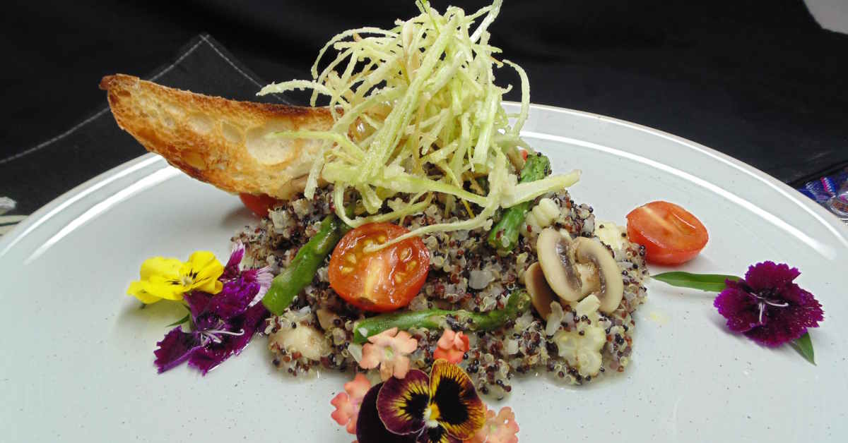 Receta de quinotto del Mediterráneo (rissotto de quinoa)