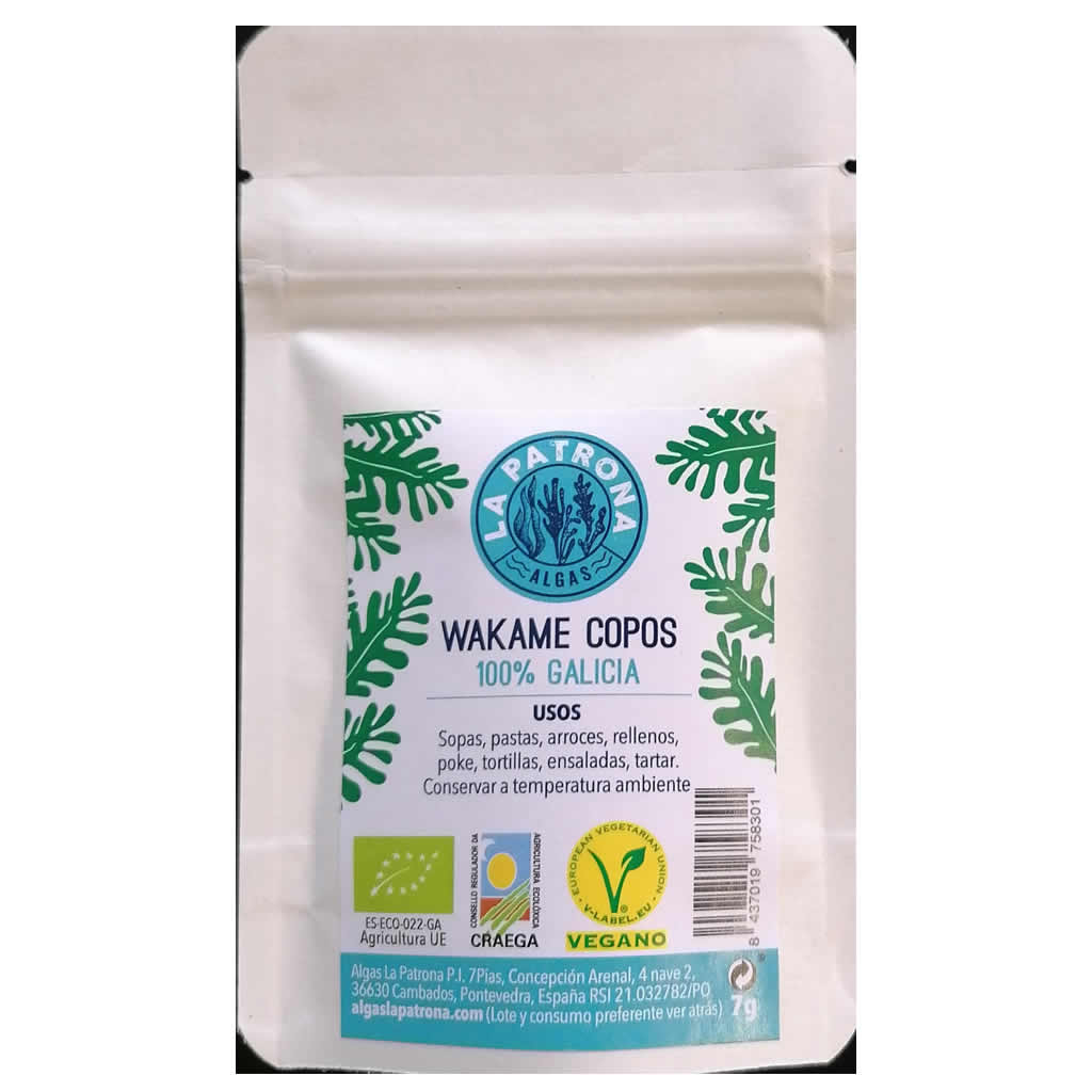 Sazonador Wakame en copos 7g.