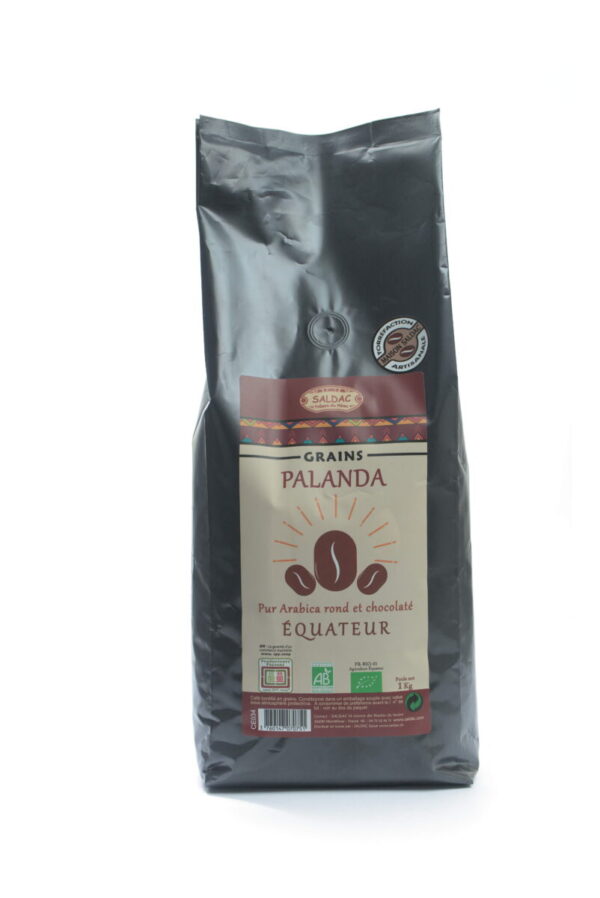 Grains de café ECUADOR torréfié naturel 1kg.