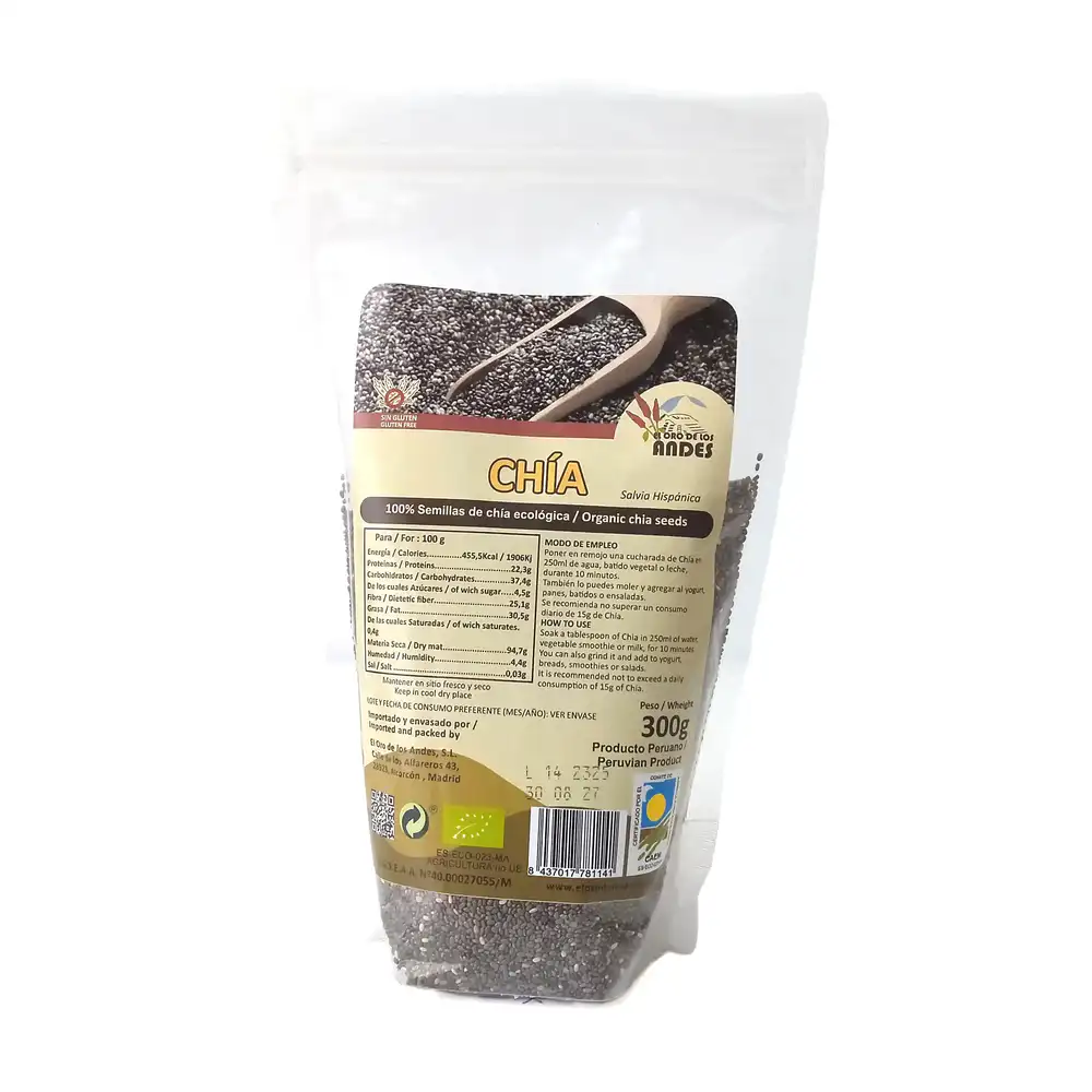 Bolsa de chia en grano 300 gramos