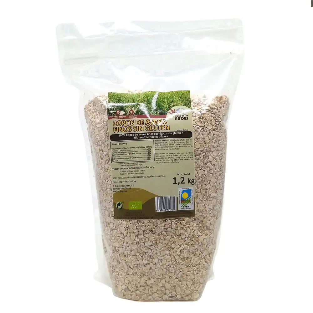 Copos de avena finos sin gluten