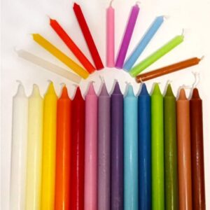 Vela bujía morada 20cm