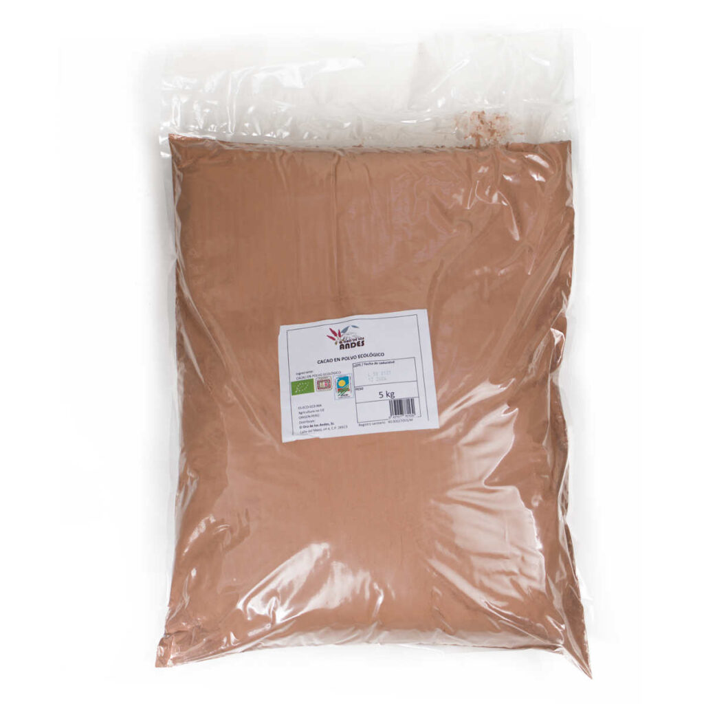 Cacao criollo ecológico en polvo 5 kilos