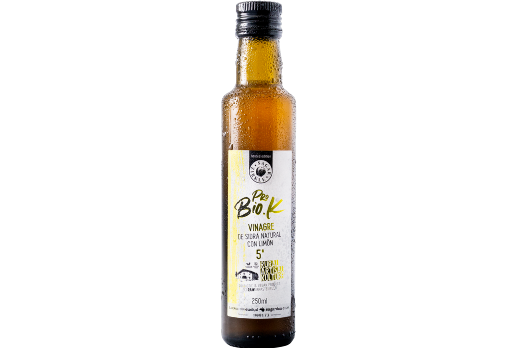Vinagre de manzana macerado limón 250ml.
