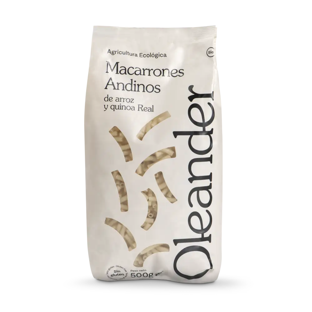 MACARRONES DE ARROZ Y QUINOA ECO 500G OLEANDER
