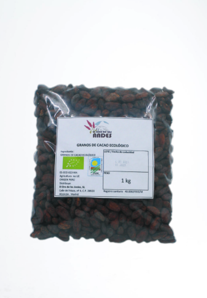 Cacao Criollo en Grano 1Kg.