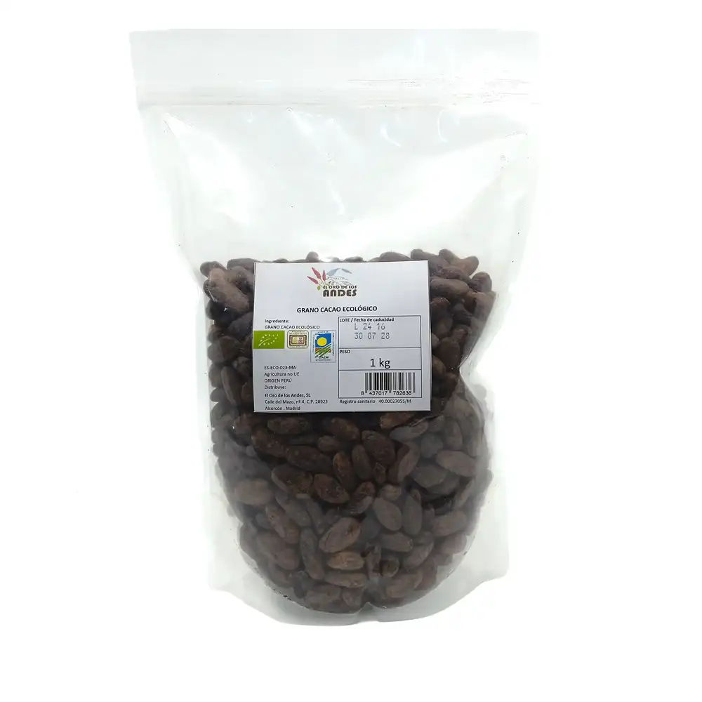 Cacao Criollo en Grano 1Kg.ecológico