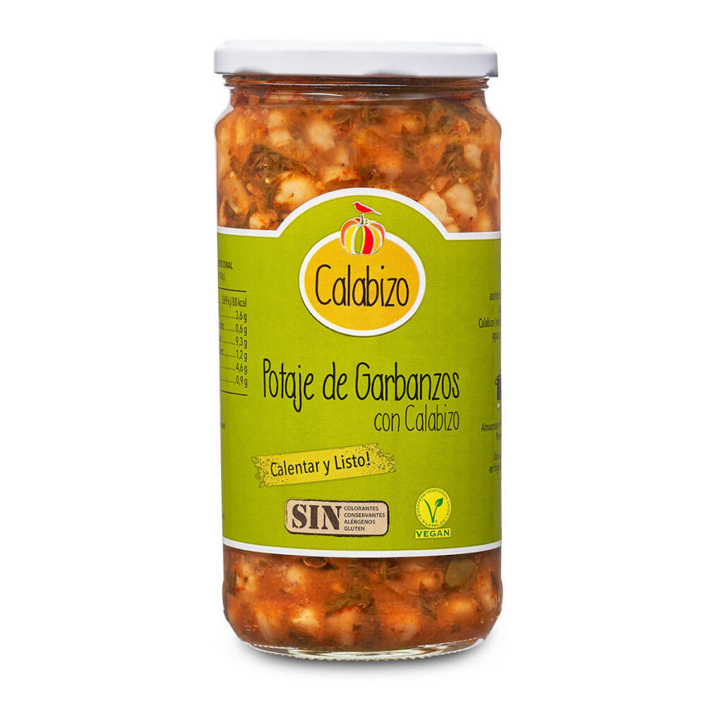 Potaje de garbanzos natural 720 gramos