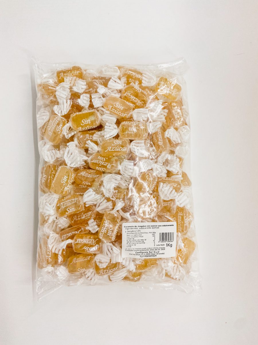 Caramelo sin azúcar Jengibre 1kg