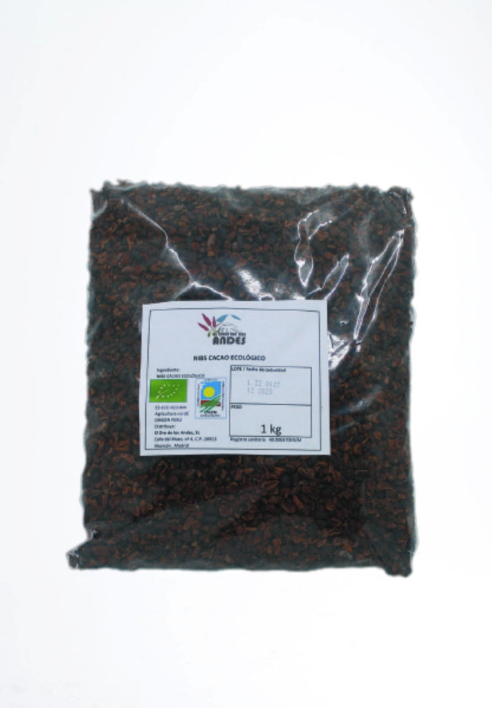 Cacao Criollo en Nibs 1Kg