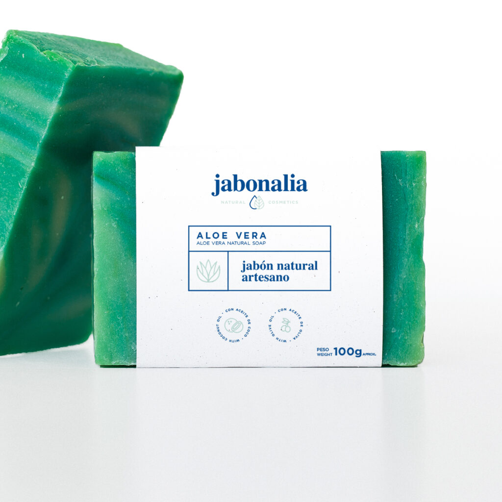 Jabón aloe vera 100g.