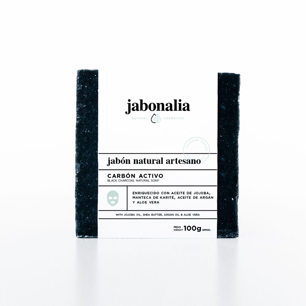 Jabón carbón activo 110g.