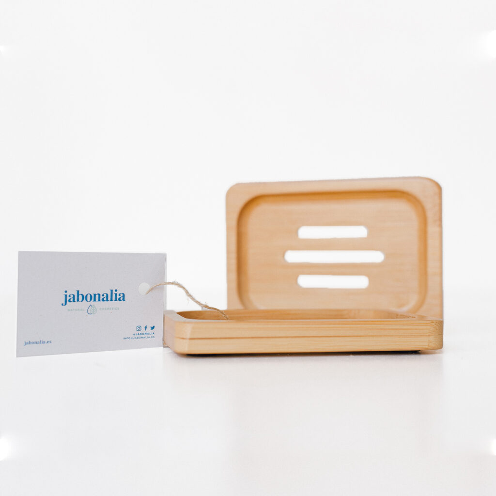 Jabonera bambú rectangular