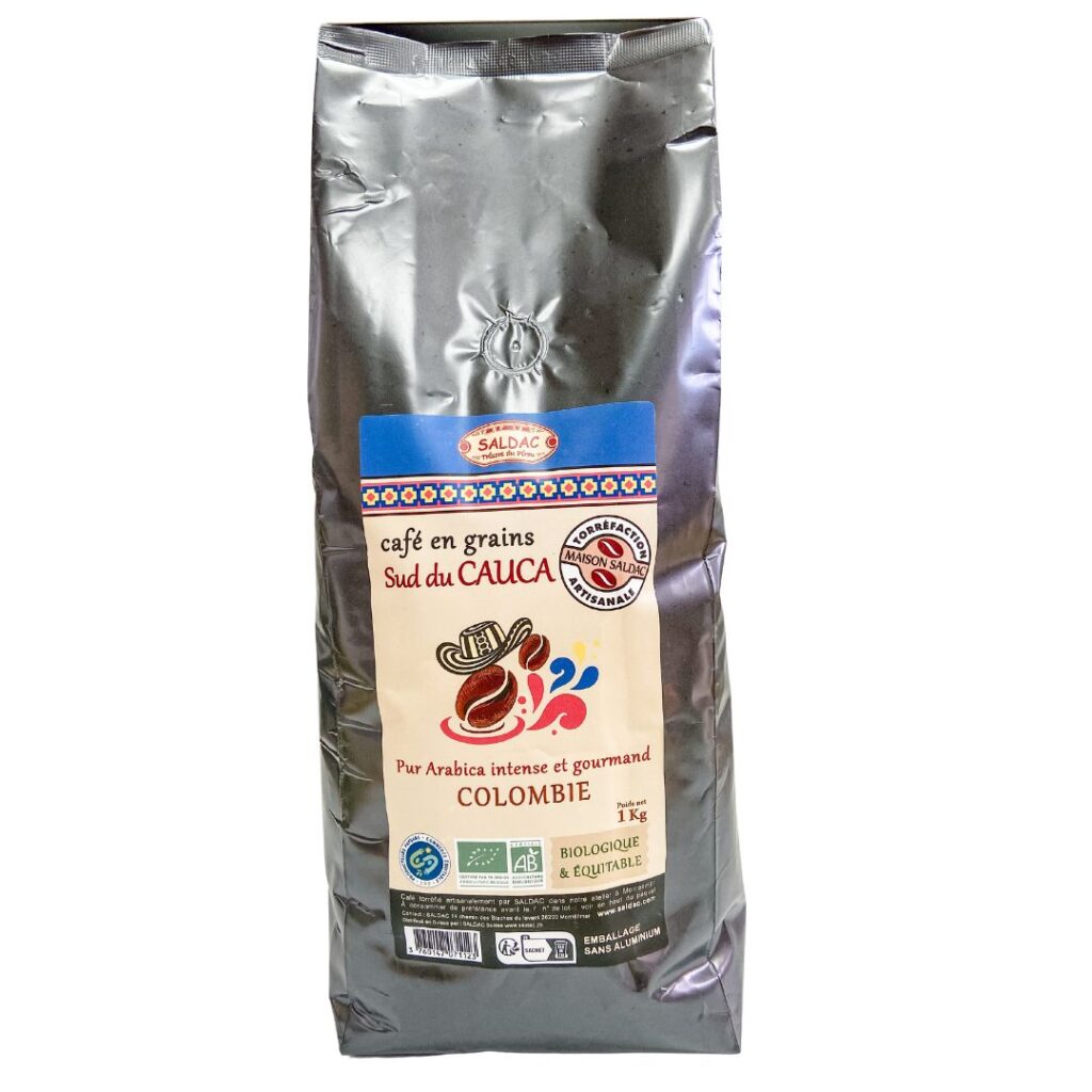 Cafe en grano de Colombia 1kg