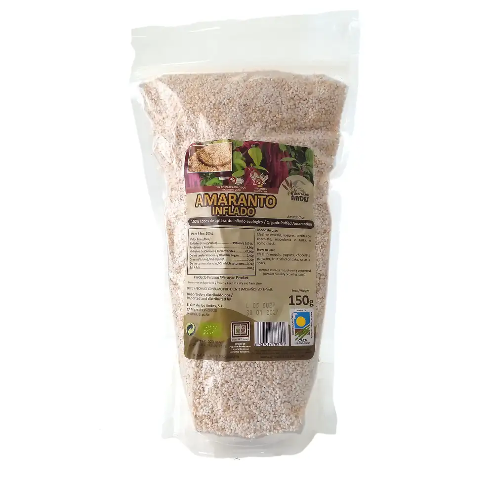 Amaranto inflado ecológico 150g