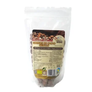 Cacao Criollo en grano presentación de 150 gramos