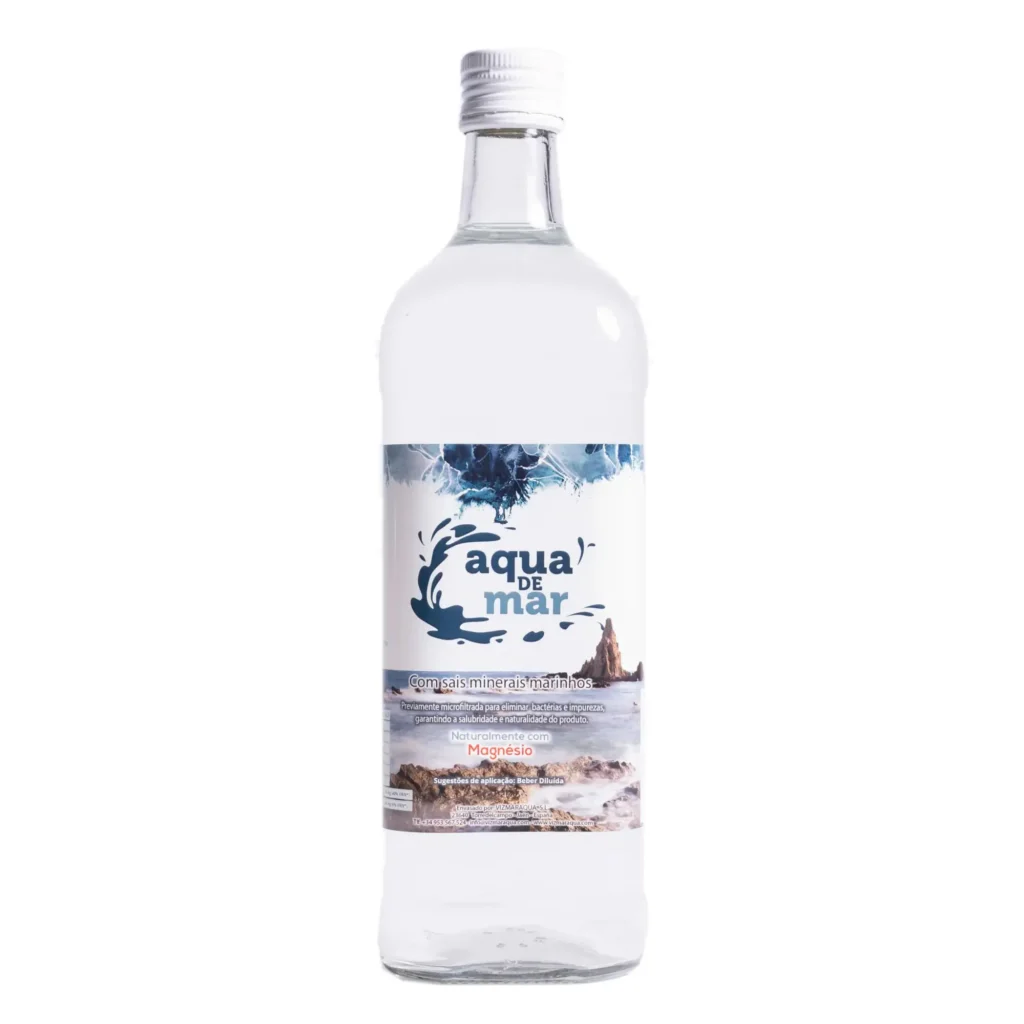 AGUA DE MAR HIPERTÓNICA DE UN LITRO EN ENVASE DE VIDRIO