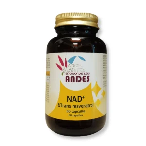 Complemento alimenticio NAD+ Trans-resveratrol en cápsulas