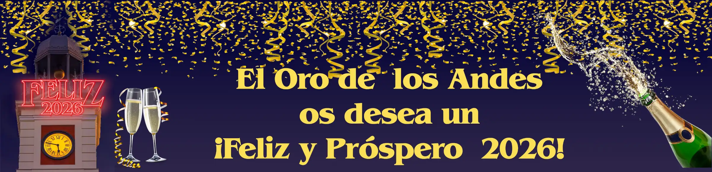 El Oro de los Andes os desea unas felices fiestas