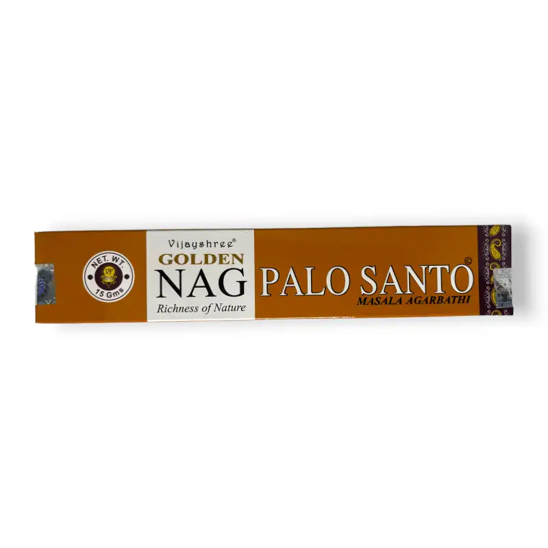 Paquete de Inciensos Vijayshree Golden Nag Palo Santo 15gr