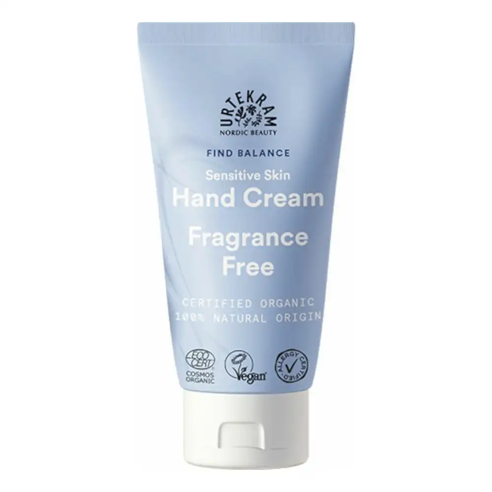 Crema de Manos fragrance free (sin fragancia).Urtekram 75ml.